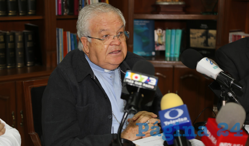 José María de la Torre Martín, obispo de la Diócesis de Aguascalientes(Foto: Eddylberto Luévano Santillán)