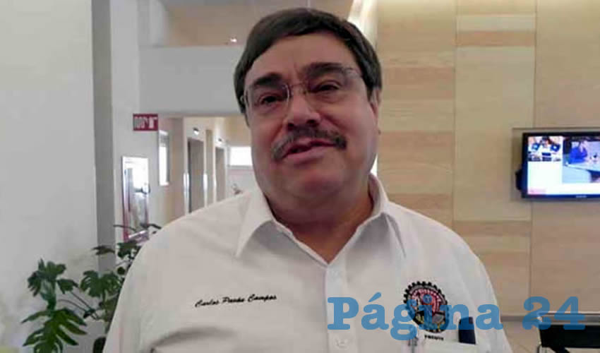 Carlos Pavón Campos, diputado federal plurinominal por el PRI y líder del Sindicato Nacional Minero Metalúrgico (SNMM)