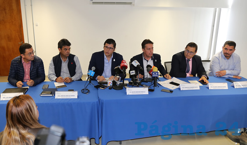 Conferencia de prensa de la Coordinaci&oacute;n de Movilidad (Foto: Eddylberto Lu&eacute;vano Santill&aacute;n)