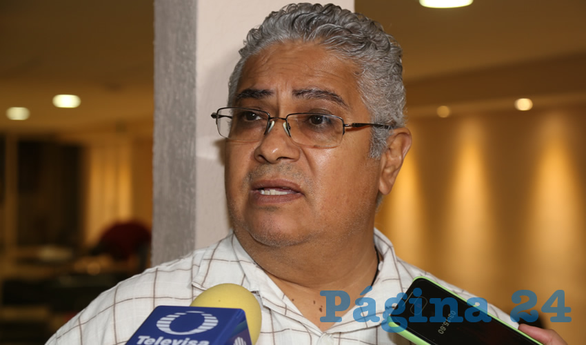 Óscar Jiménez Salce, comerciante zona Centro (Foto: Eddylberto Luévano Santillán)