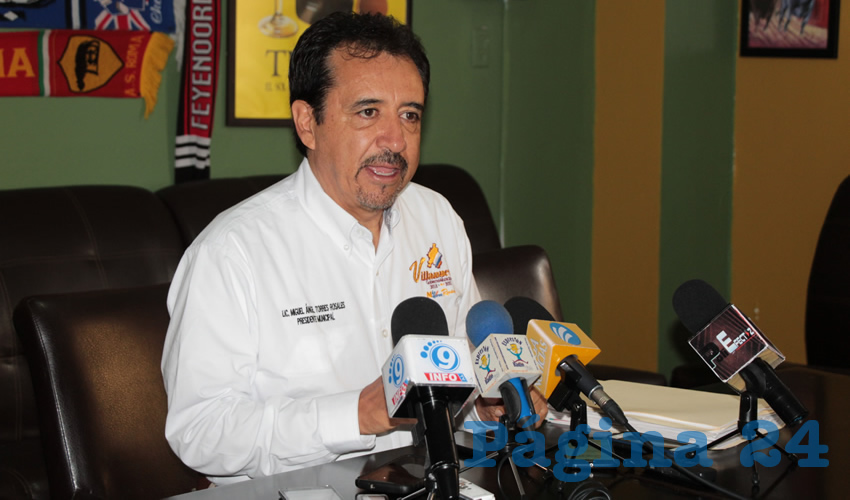 Miguel Torres Rosales, alcalde de Villanueva (Foto Rocío Castro)