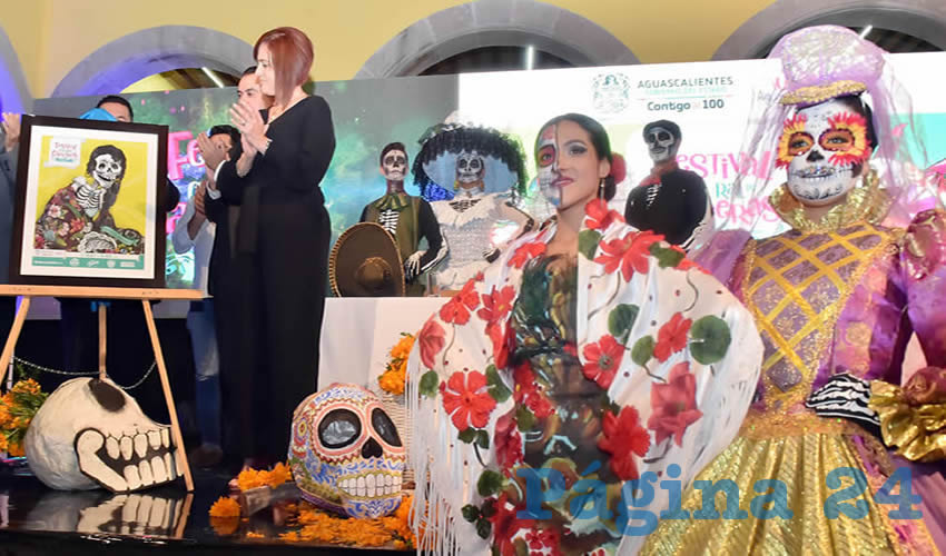 Con la representaci&oacute;n del gobernador del Estado, Mart&iacute;n Orozco Sandoval, la secretaria de Turismo present&oacute; el programa de actividades del Festival Cultural de Calaveras 2018