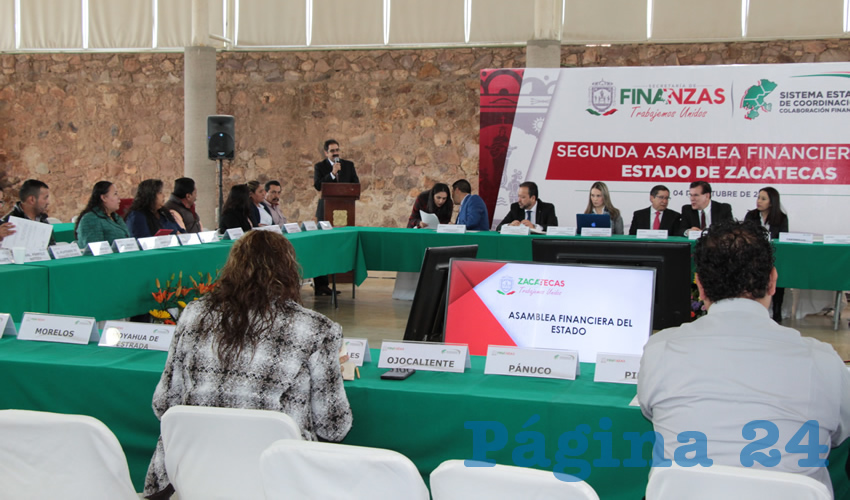 Con la presencia de los tesoreros municipales se llevó a cabo l a segunda asamblea financiera del Estado de Zacatecas (Foto: Rocío Castro Alvarado)