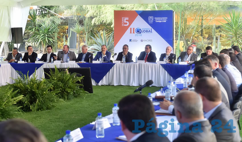 El gobernador del Estado, Martín Orozco Sandoval, encabezó la II Agenda Global Encuentro Aguascalientes