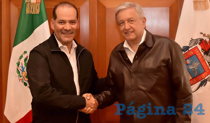 El gobernador del Estado, Mart&iacute;n Orozco Sandoval y el presidente electo de M&eacute;xico, Andr&eacute;s Manuel L&oacute;pez Obrador, acordaron la realizaci&oacute;n de diversos programas prioritarios para el desarrollo social