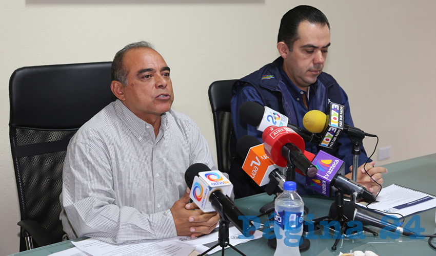 Rueda de prensa de la Sedrae (Foto: Eddylberto Lu&eacute;vano Santill&aacute;n)