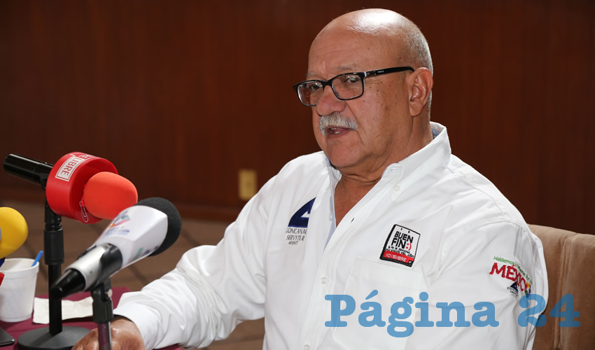 Rub&eacute;n &Aacute;ngel Berumen de la Cerda, presidente estatal de la Canaco