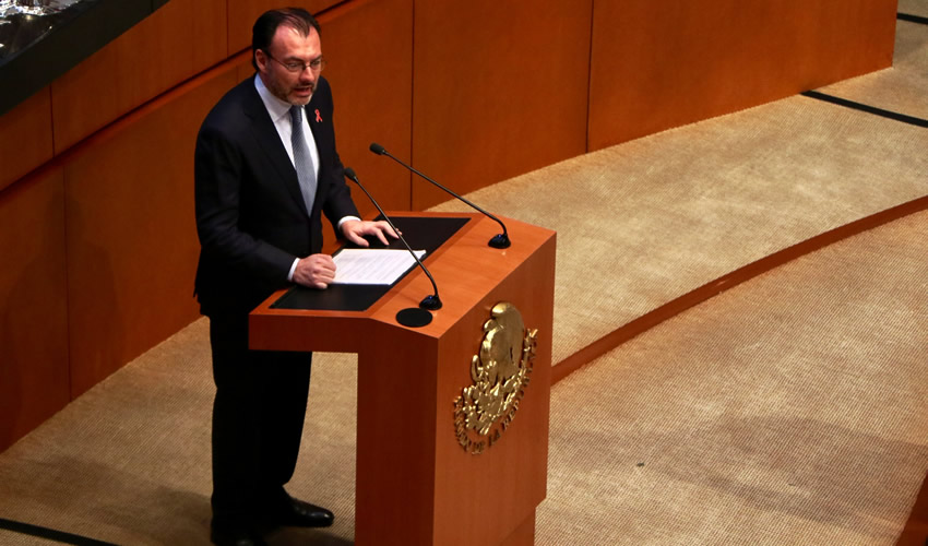 Luis Videgaray afirmó que asume su “responsabilidad histórica” (Foto: Cortesía)