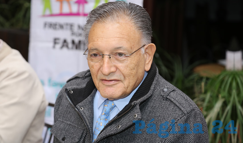 Carlos Garc&iacute;a Villanueva, coordinador en Aguascalientes del Frente Nacional por la Familia (Foto: Eddylberto Lu&eacute;vano Santill&aacute;n)