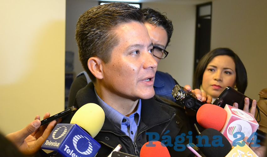Rodrigo Santiago Juárez, director general del programa de agravios a comunicadores y defensores civiles de derechos humanos de la Comisión Nacional de Derechos Humanos (Foto Merari Martínez)