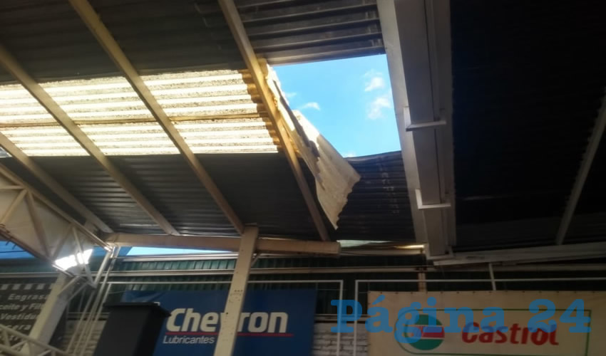 El endeble techo desde el cual se precipitó al vacío Magdaleno Martínez Contreras