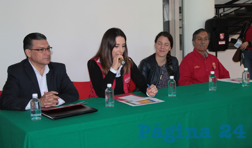 En conferencia de prensa autoridades del Instituto de la Juventud Zacatecana, la Secretaría de Educación de Zacatecas (Seduzac) (Foto: Rocío Castro Alvarado)