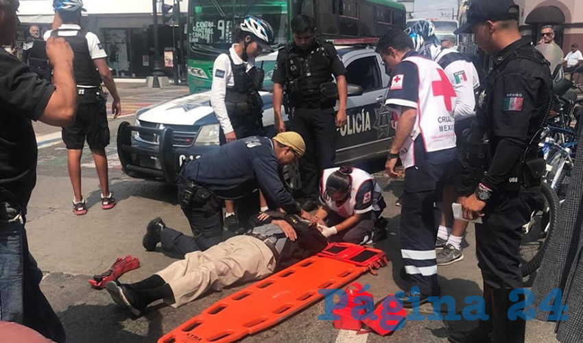 En calle Morelos de la Zona Centro ocurri&oacute; el percance