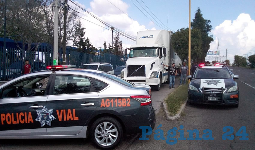 La unidad de JMA Transportes, en la cual el chofer gener&oacute; una persecuci&oacute;n sobre avenida Siglo XXI