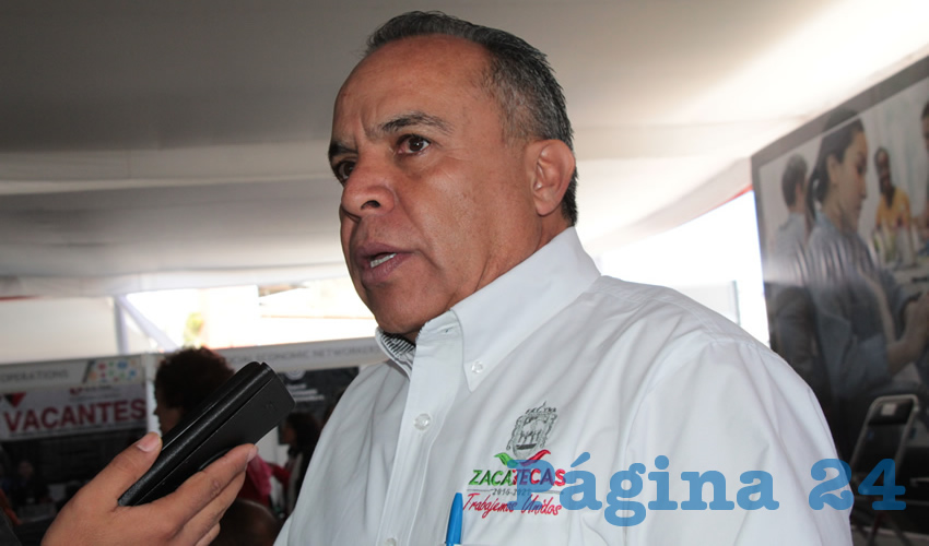 Cliserio del Real Hernández, subsecretario del Sistema Nacional de Empleo en Zacatecas (Foto: Rocío Castro Alvarado)