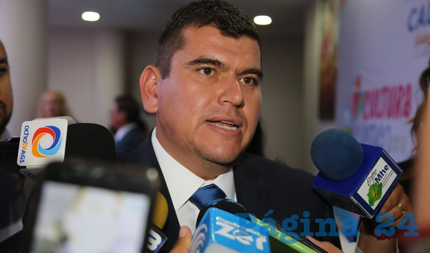 Adán Valdivia López, presidente municipal de Calvillo (Foto: Eddylberto Luévano Santillán)