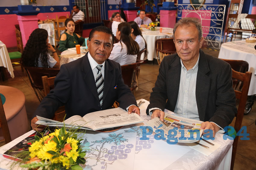 En La Saturnina compartieron el pan y la sal Rubén Rosales Andrade y Juan Rodríguez Martínez