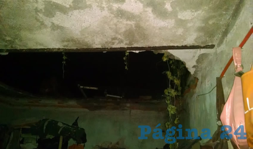 Los da&ntilde;os en la casa situada en calle Boticelli 34, en la colonia San Marcos 
