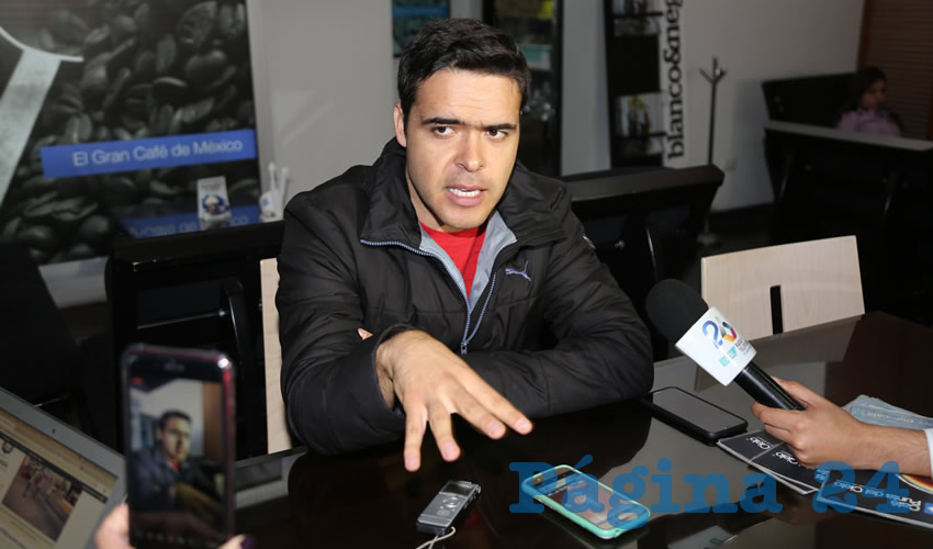 Christian Alejandro Muñoz Robles, secretario de Atención a Municipios de Oposición del CDE del PRI (Foto: Eddylberto Luévano Santillán)