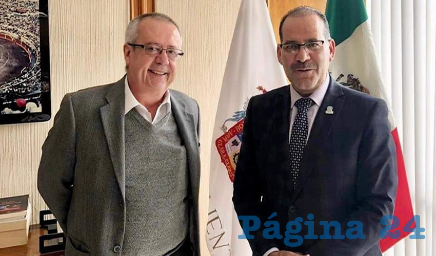 El gobernador del Estado, Mart&iacute;n Orozco Sandoval, sostuvo un encuentro con el pr&oacute;ximo secretario de Hacienda y Cr&eacute;dito P&uacute;blico, Carlos Manuel Urz&uacute;a Mac&iacute;as