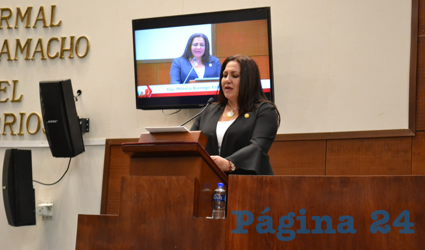 Mónica Borrego Estrada, diputada local por el partido político Movimiento de Regeneración Nacional (Foto Merari Martínez Castro)