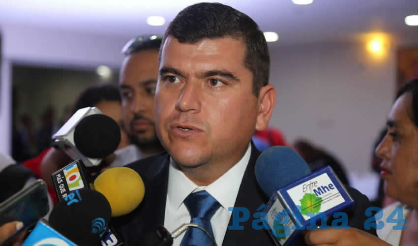 Adán Valdivia López, presidente municipal de Calvillo (Foto: Eddylberto Luévano Santillán)