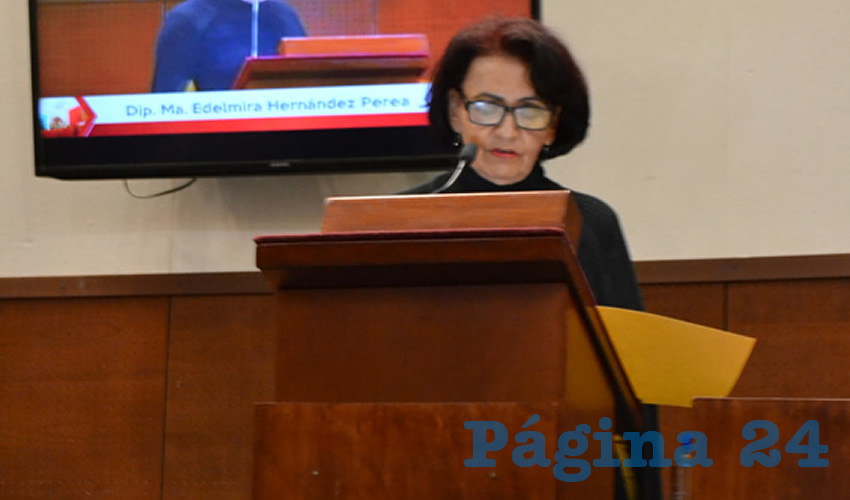 Edelmira Hernández Perea, diputada local por el Partido de la Revolución Democrática (PRD) (Foto Merari Martínez Castro)