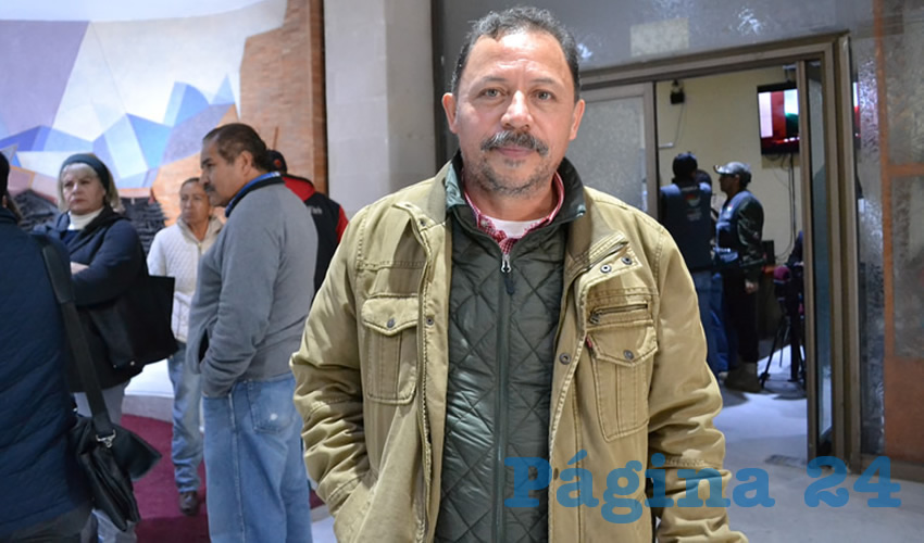 Alejandro Rivera Nieto, secretario general del Sindicato Independiente de Trabajadores del Estado de Zacatecas (Sitez) (Foto Merari Martínez Castro)