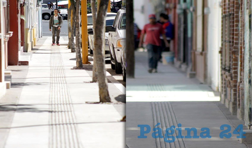 La alcaldesa de Aguascalientes, Tere Jiménez, ha invertido más de 46 millones de pesos en el programa Banqueta Segura