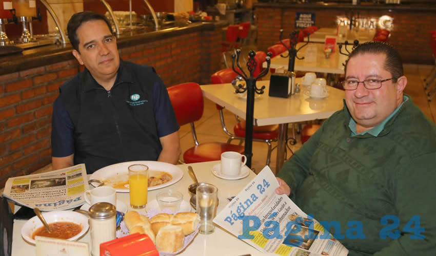 En el restaurante Mitla desayunaron René Navarro Fierro y Juan Carlos Medina Mazzoco