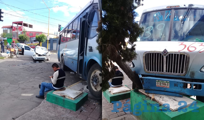 El accidente dejó pérdidas materiales de alrededor 40 mil pesos