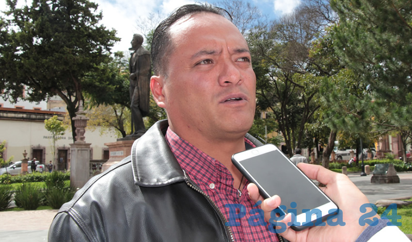 Hiram Galván Ortega, regidor capitalino por el Movimiento de Regeneración Nacional (Foto Rocío Castro)