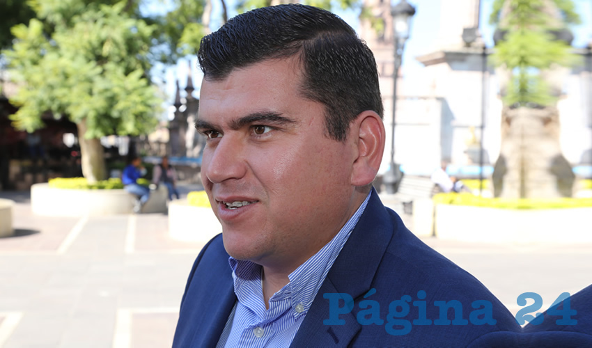 Ad&aacute;n Valdivia L&oacute;pez, presidente municipal de Calvillo (Foto: Eddylberto Lu&eacute;vano Santill&aacute;n)