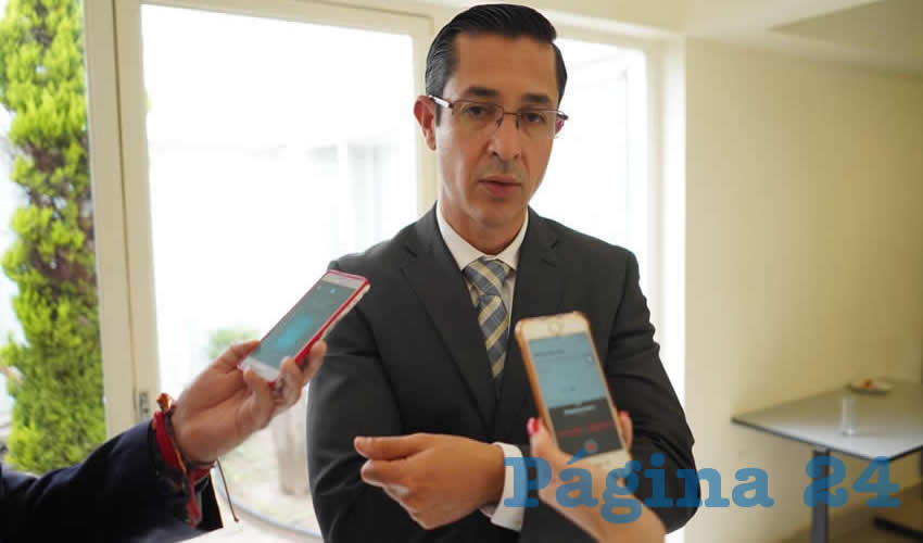 Luis Fernando Landeros Ortiz, presidente del Consejo General del IEE (Foto: Eddylberto Luévano Santillán)