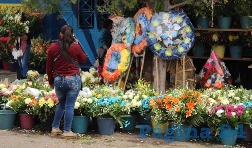 Comerciantes de flores afirman que han bajado las ventas (Foto: Eddylberto Luévano Santillán)