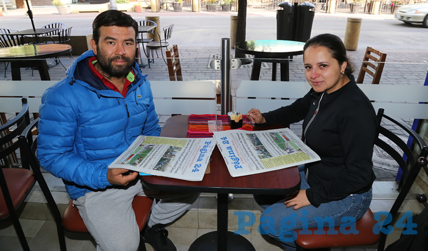 En el restaurante La Madero almorzaron Daniel Reyes Gómez e Irma García Díaz