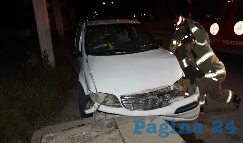 El accidente ocurrió en avenida Siglo XXI, casi esquina con avenida Rodolfo Landeros