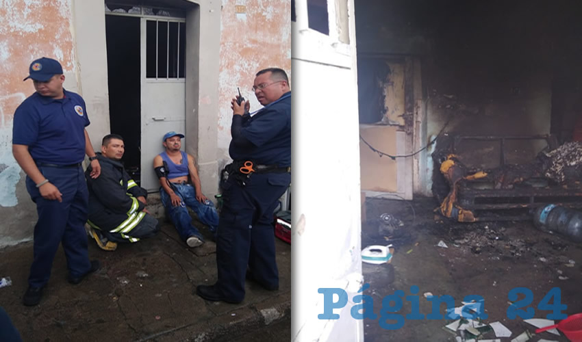Erick Ramiro Romero Flores salvo a los niños | Detalle de los destrozos causados por el fuego