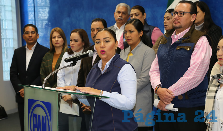 Conferencia de prensa de Partido Acción Nacional (Foto: Eddylberto Luévano Santillán)