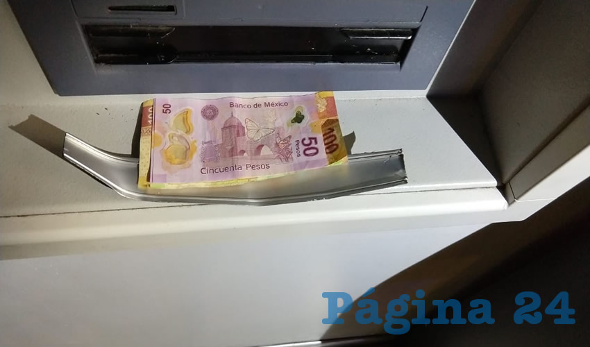 Los oficiales retiraron la pieza montada, logrando recuperar el dinero de una v&iacute;ctima