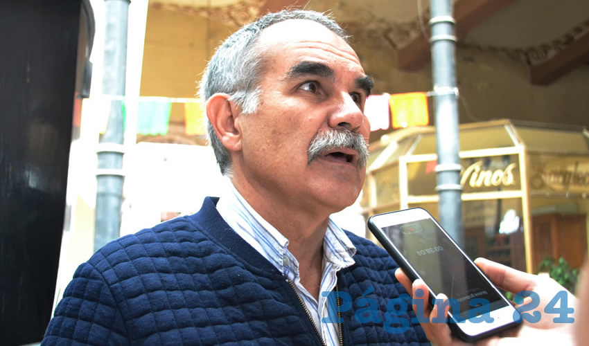 Ricardo Bermeo Padilla, miembro de la organización de Zacatecanos y Zacatecanas por la Paz (Foto Merari Martínez)