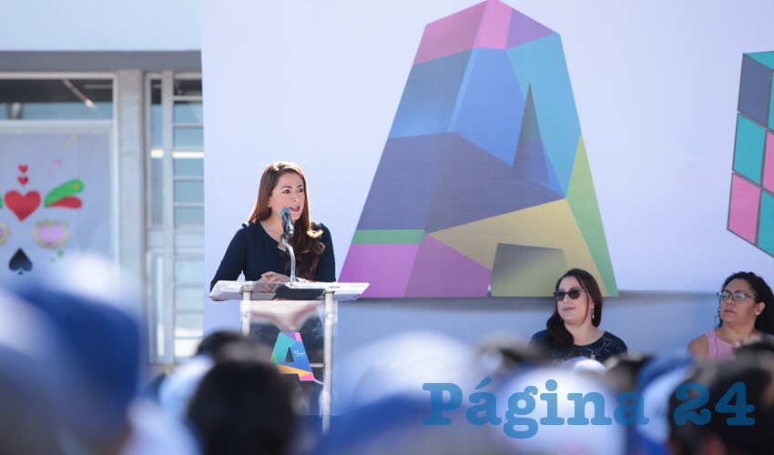 La alcaldesa de Aguascalientes, Tere Jiménez, puso en marcha la campaña “Piensa, Sin Drogas es Mejor”