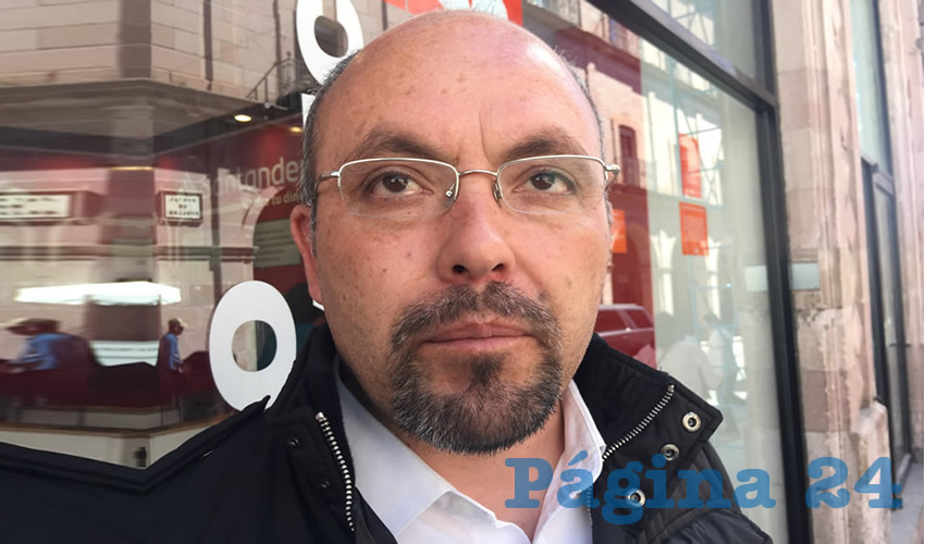 Everardo Ramírez Aguayo, titular de la Comisión Ejecutiva de Atención Integral a Víctimas de Zacatecas (Foto Cristo González)