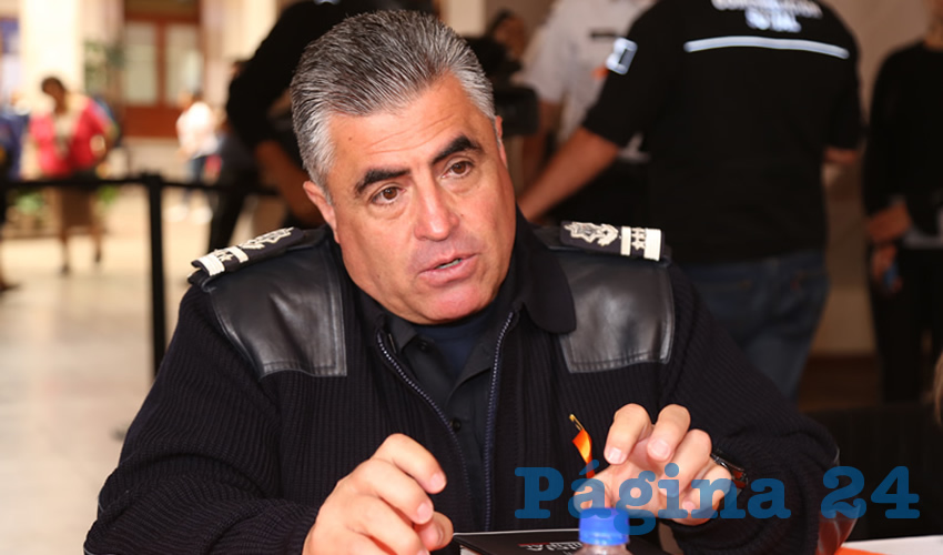 Juan Antonio Martínez Romo, secretario de Seguridad Pública Municipal (Foto: Eddylberto Luévano Santillán)