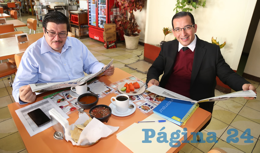 En el restaurante El Zodiaco almorzaron Arturo González Estrada y Salvador Maximiliano Ramírez Hernández