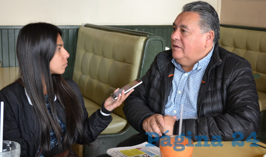 Arturo Ortiz Méndez, dirigente estatal de Partido de la Revolución Democrática (PRD) (Foto Merari Martínez)