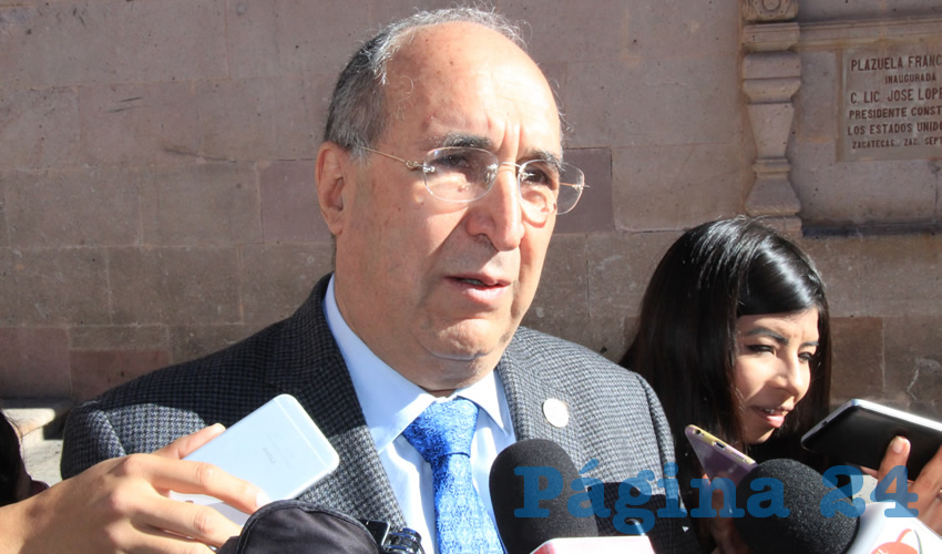 Gilberto Breña Cantú, titular de la Secretaría de Salud del Zacatecas (SSZ) (Foto Rocío Castro)