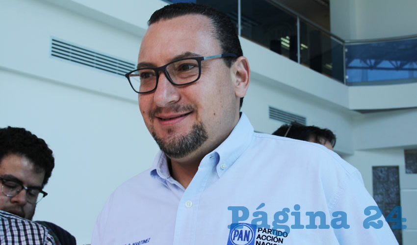 Paulo Gonzalo Martínez López, presidente del Comité Directivo del PAN, destacó la participación de sus correligionarios (Fotos: Juan Fernando Reyes Ortega)