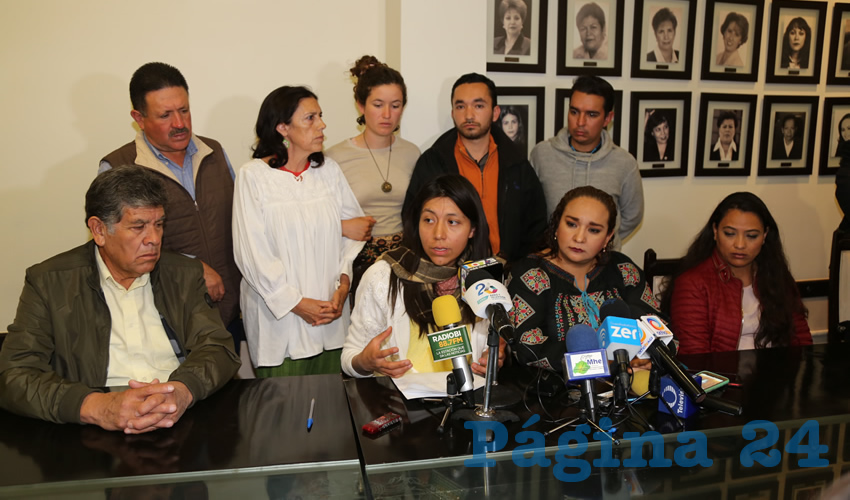 Conferencia de prensa del Grupo Parlamentario de Morena (Foto: Eddylberto Luévano Santillán)