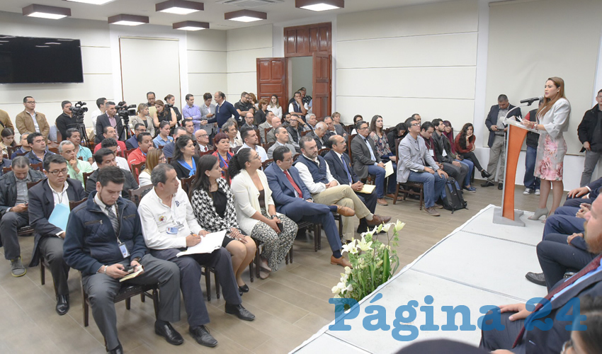 La alcaldesa Tere Jiménez declaró inaugurados los Foros de Presentación del Proyecto de Reglamento de Movilidad del Municipio de Agua